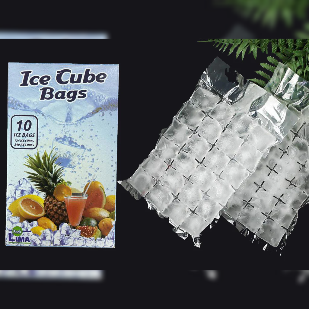 10 Ice Cube Bags - 24 cubes each bag - lunazchef.shop