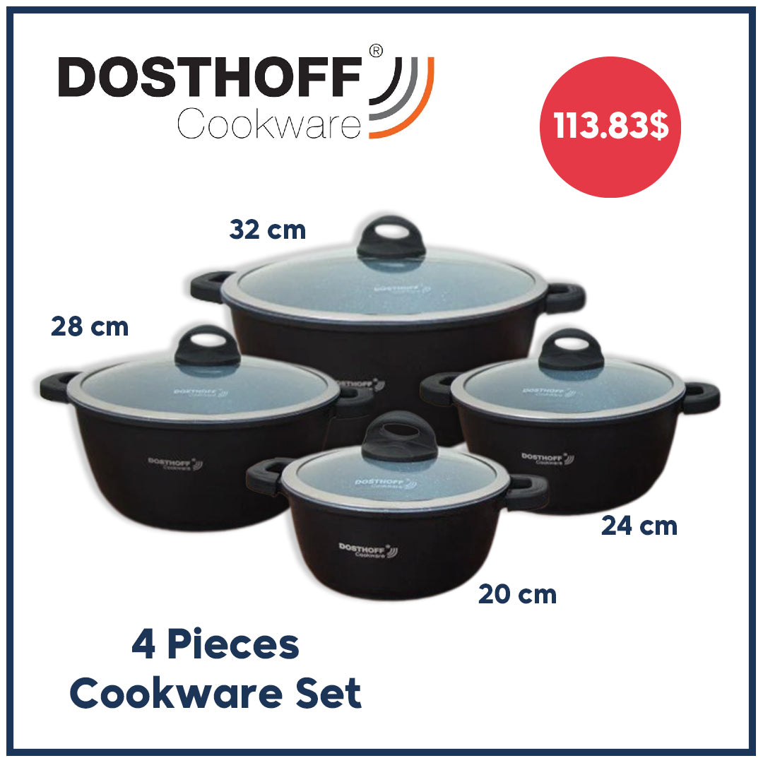 DOSTHOFF 4 PCS COOKWARE CASSEROLE SET