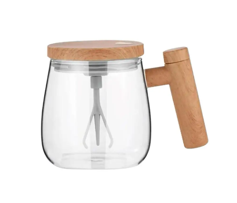 Self Stirring Coffee Mug, Glass Electric Self Mixing Cup - lunazchef.shop