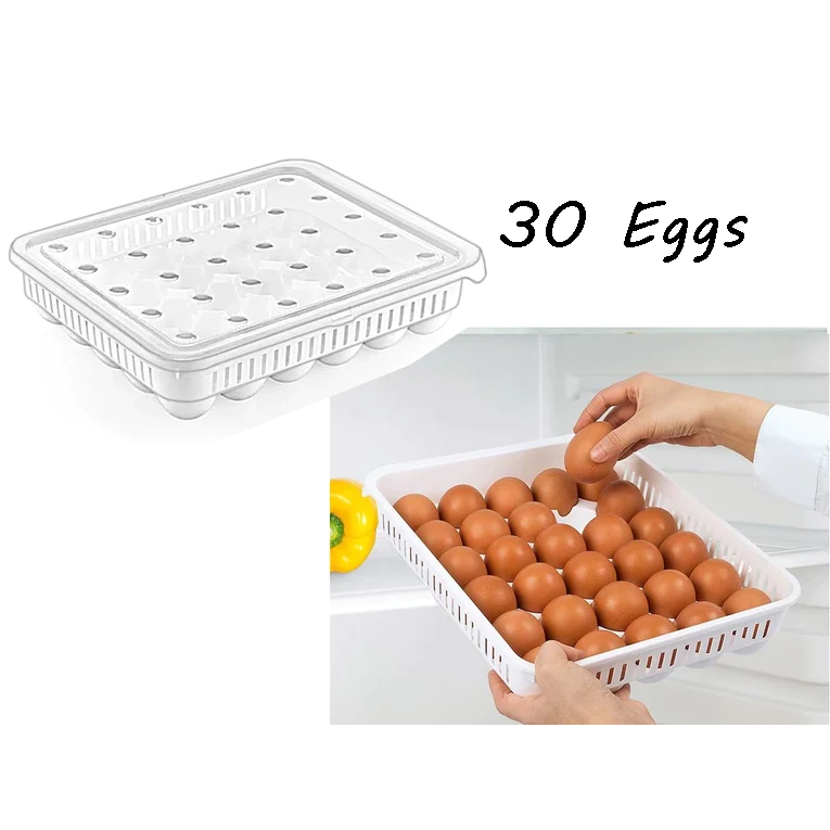 30 pieces Egg Storage Box - lunazchef.shop