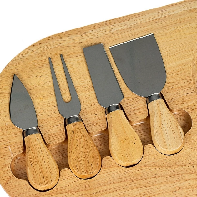 4 Cheese Serving Utensils with Board - lunazchef.shop