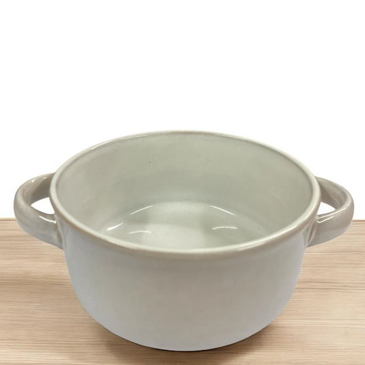 Dosthoff Light Gray Reactive Glaze Soup Bowl 12.5 cm - lunazchef.shop