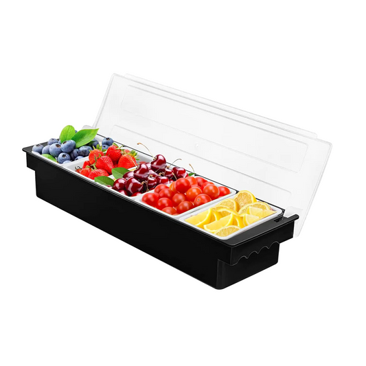 5 Compartment Seasoning Case Bar Condiment Box - lunazchef.shop