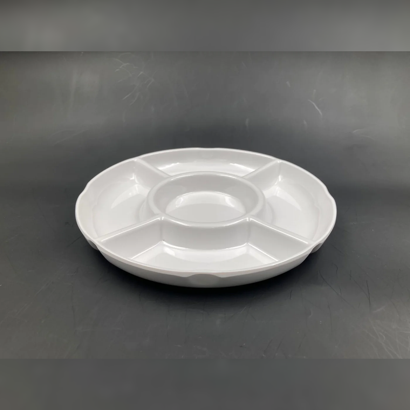 5 compartments divided dish 10" size 25 cm - lunazchef.shop