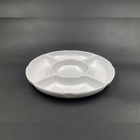 5 compartments divided dish 13" size 33 cm - lunazchef.shop