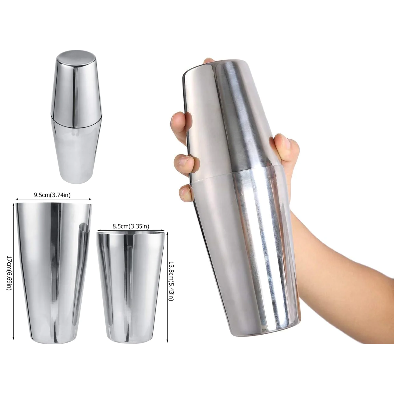 700 ml Boston Shaker. SS Professional Shaker - lunazchef.shop