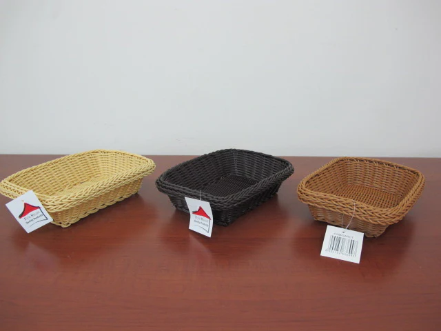 Rattan Rectangular Bread Basket 24 cm - lunazchef.shop