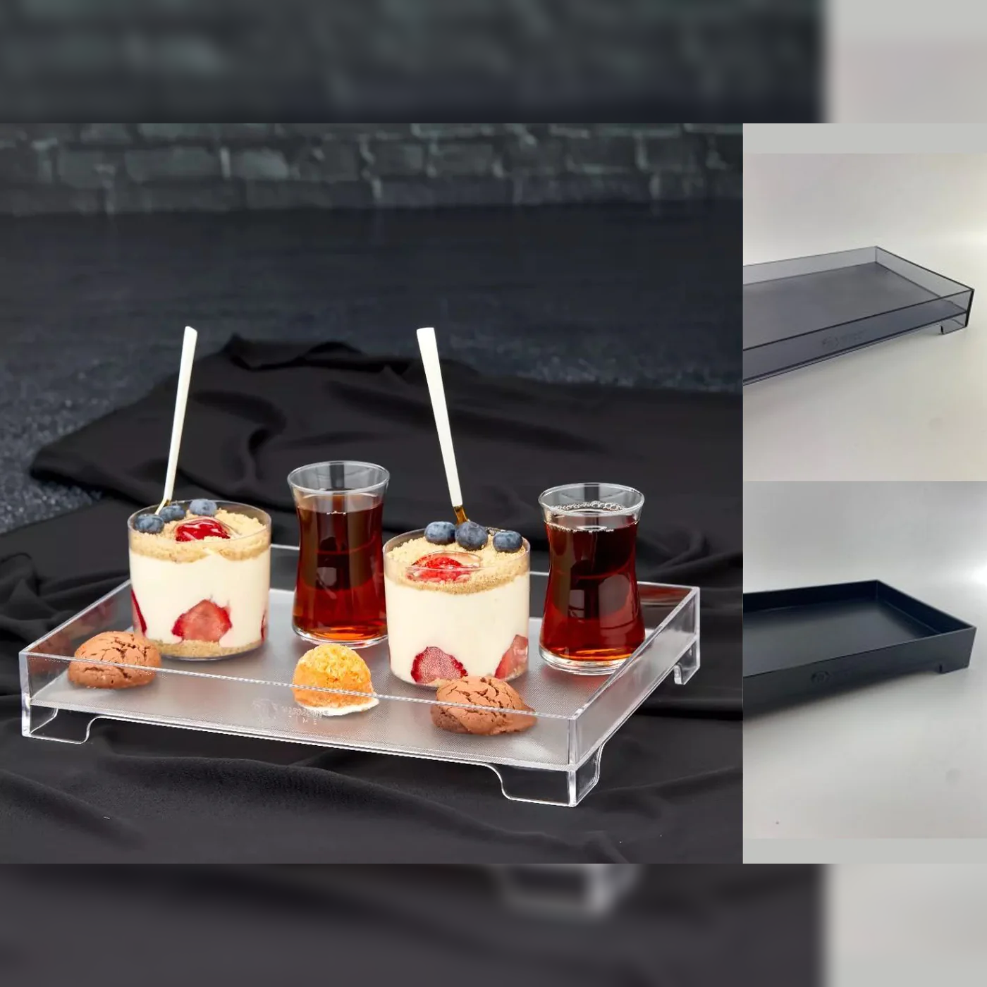 Acrylic Plastic Serving Tray "Sultan" - lunazchef.shop