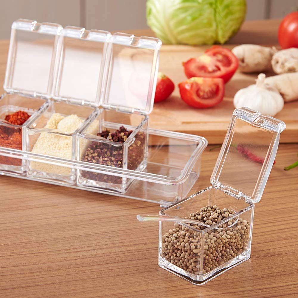 Acrylic Seasoning Box - lunazchef.shop