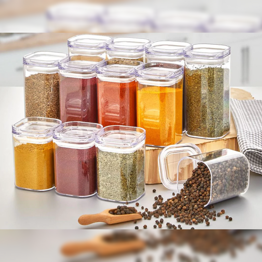 Airtight Squared chef Spice Jar 250 ml - lunazchef.shop