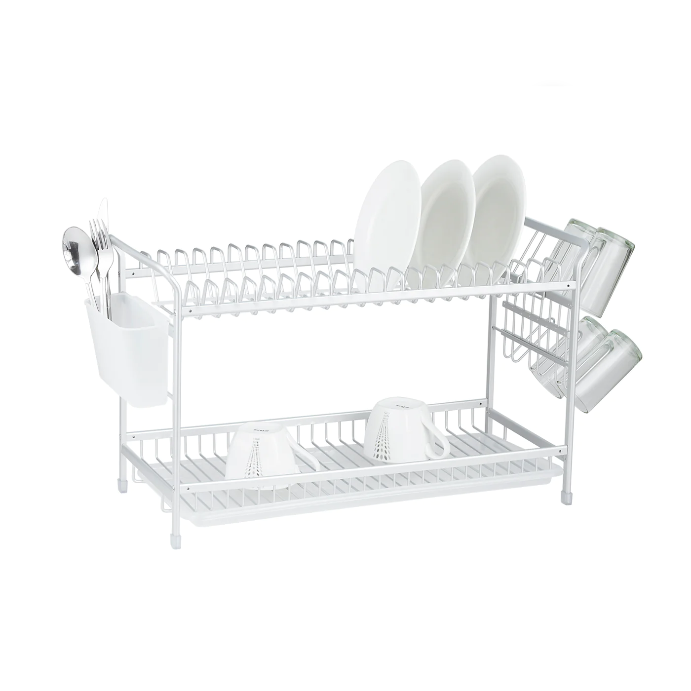 Aluminum Dish Rack 2 Tiers 64.5 cm - lunazchef.shop