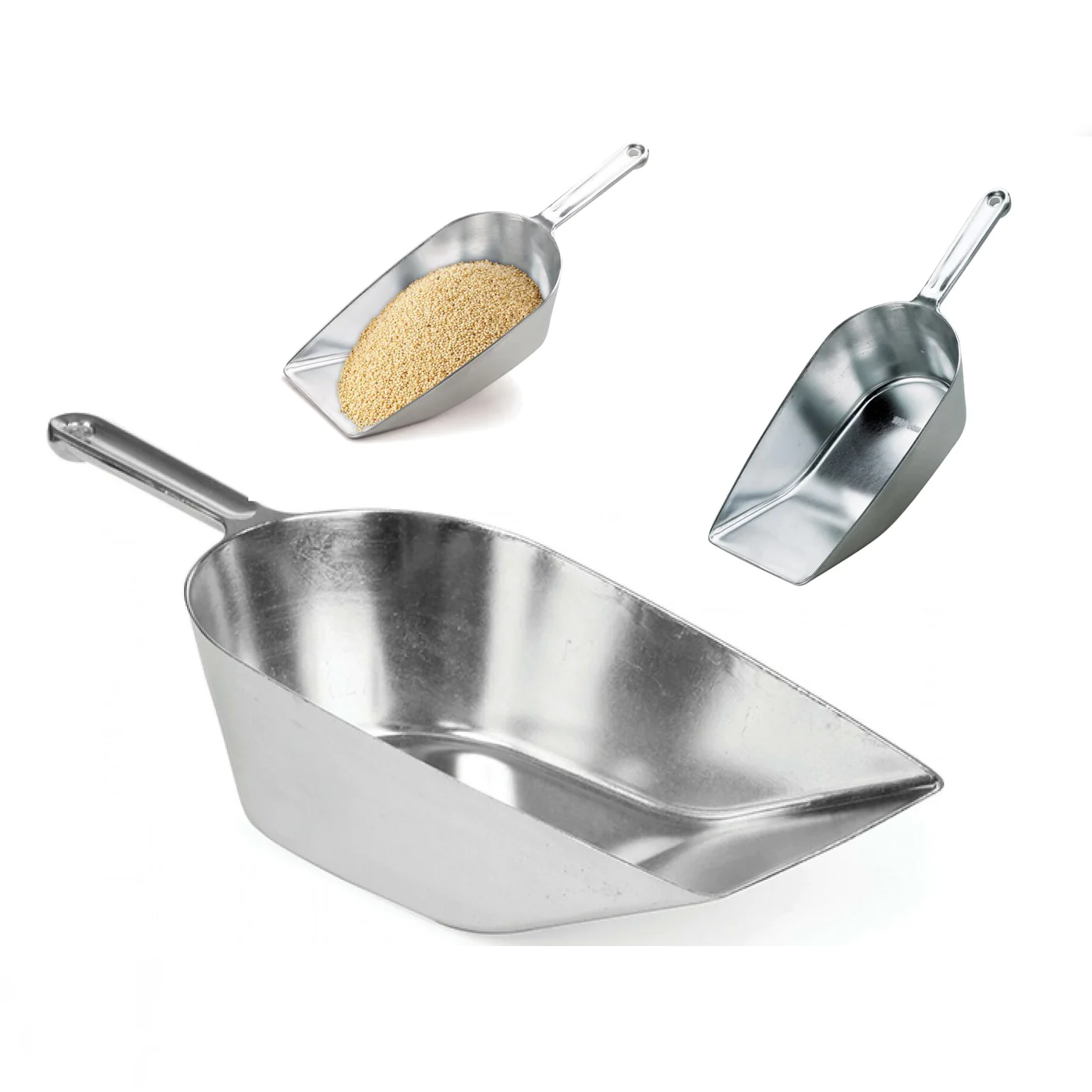 Aluminum Scoop Extra Large Size 40 cm - lunazchef.shop