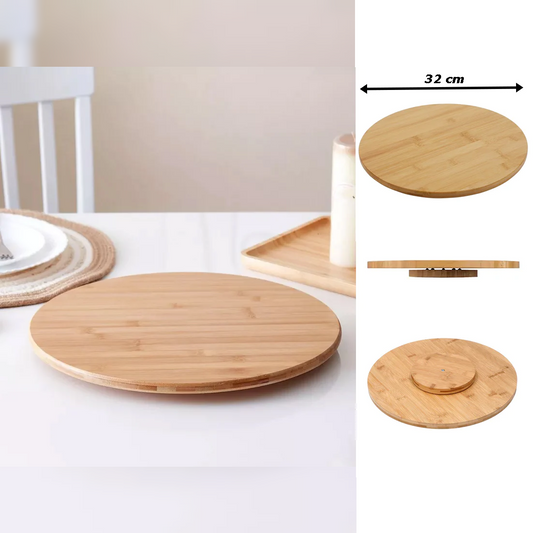 Bamboo Lazy Susan 32 cm - lunazchef.shop