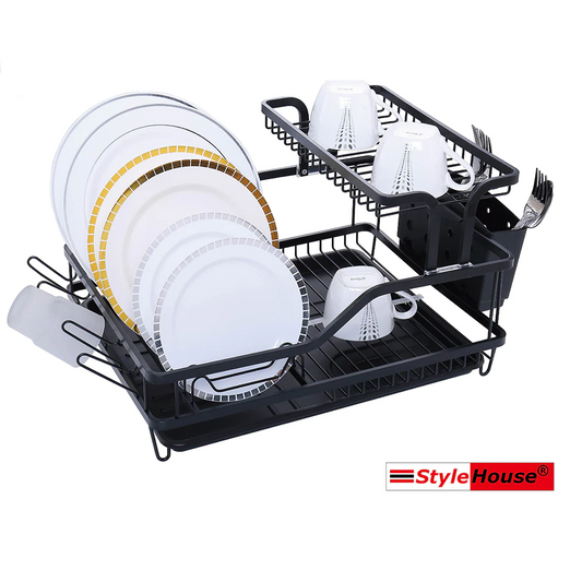 Black Aluminum Dish Rack - lunazchef.shop