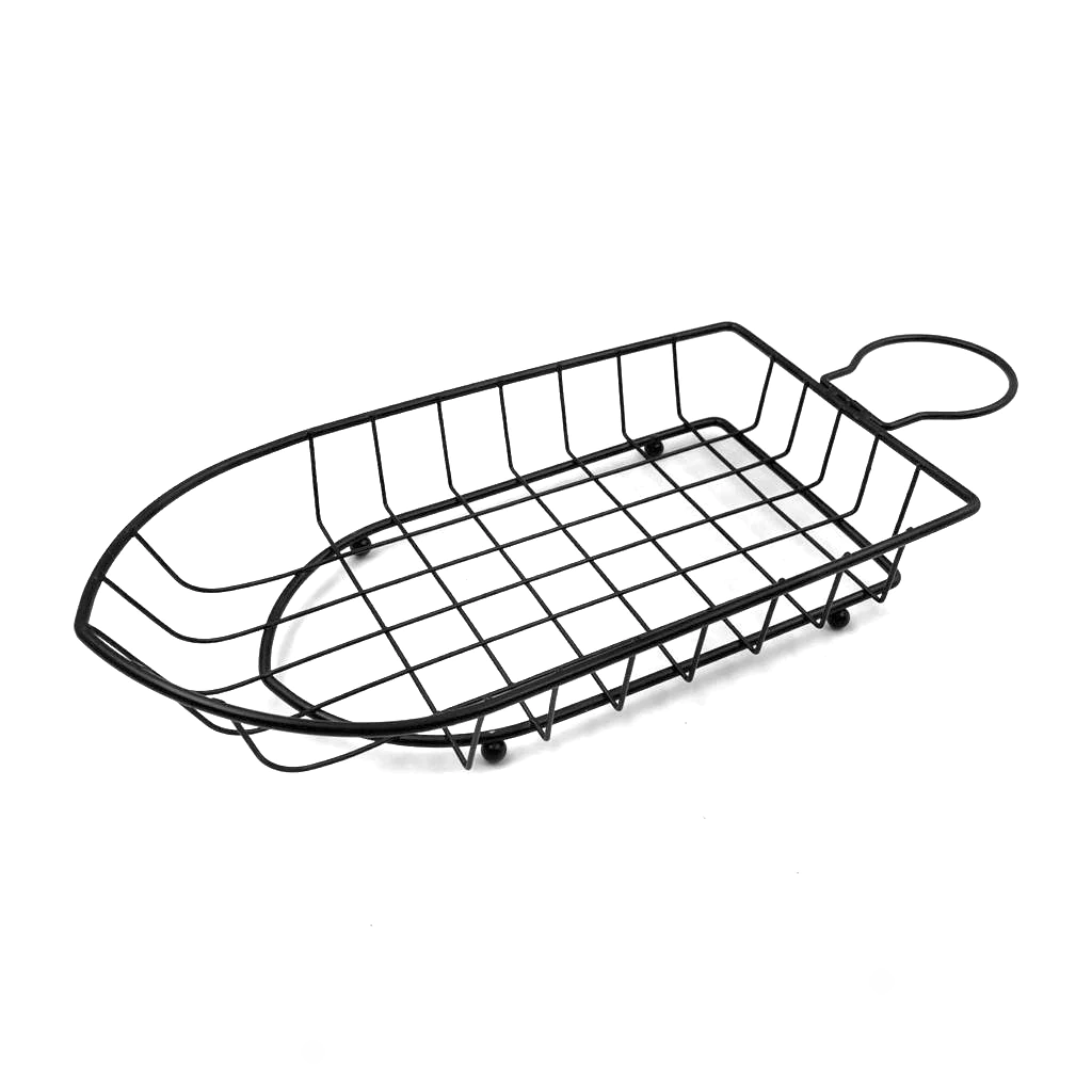 Black Boat Shape Serving Basket 24 cm - lunazchef.shop