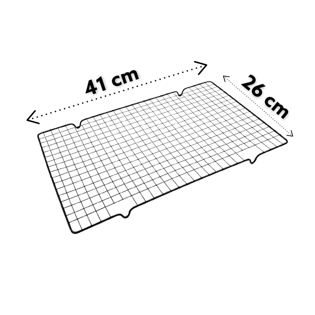 Black Cooling Rack 41x25 cm - lunazchef.shop