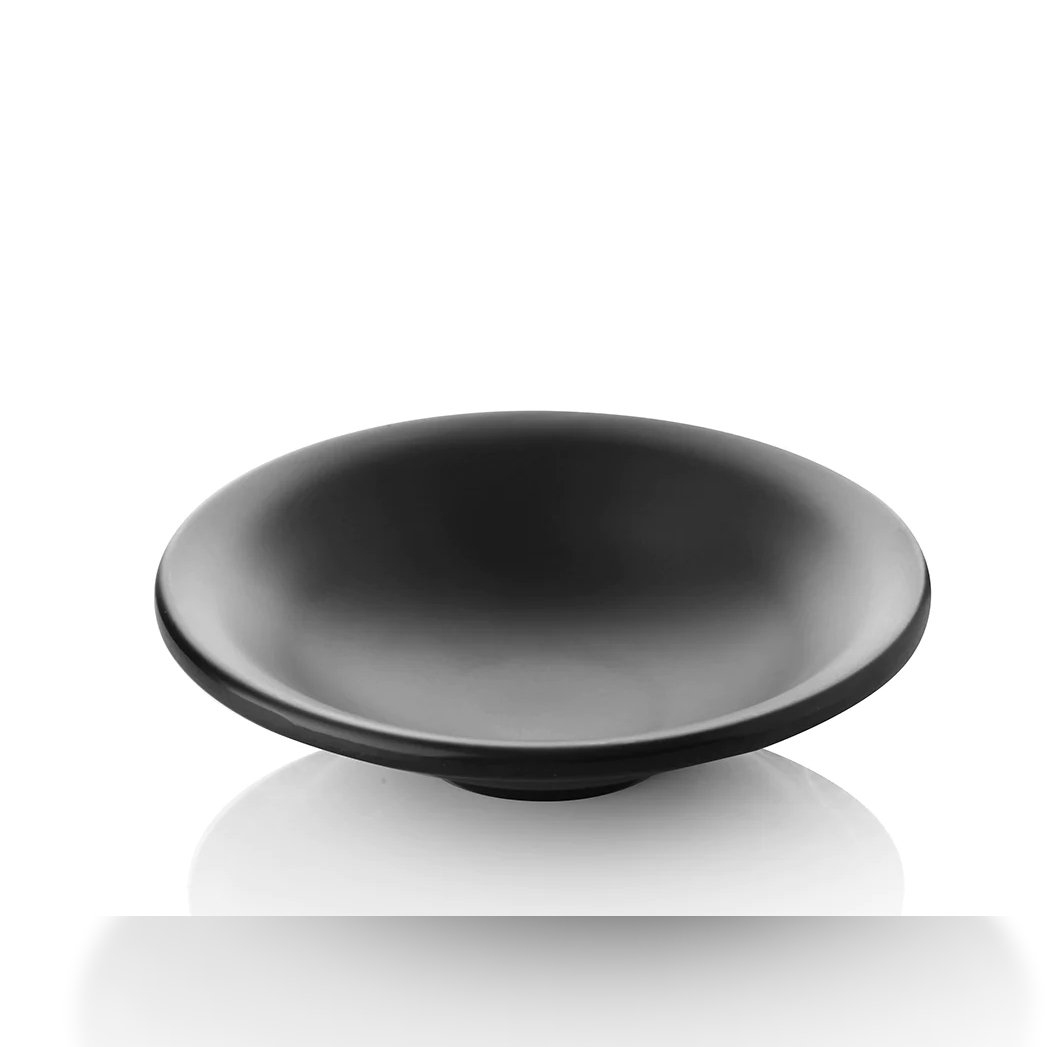 Black Med Hummuss Plate 17 cm - lunazchef.shop