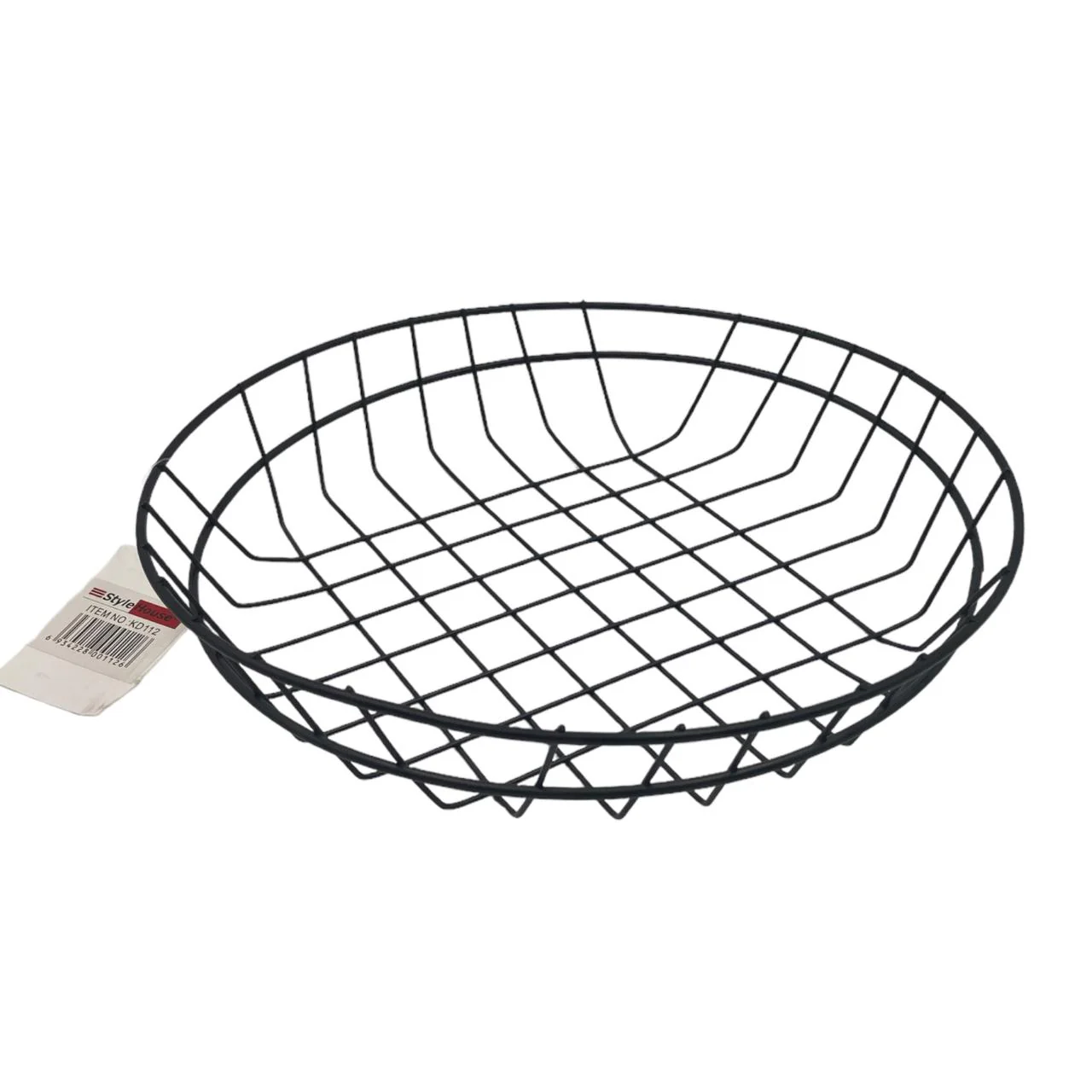 Black Round Bread Basket 25 cm - lunazchef.shop