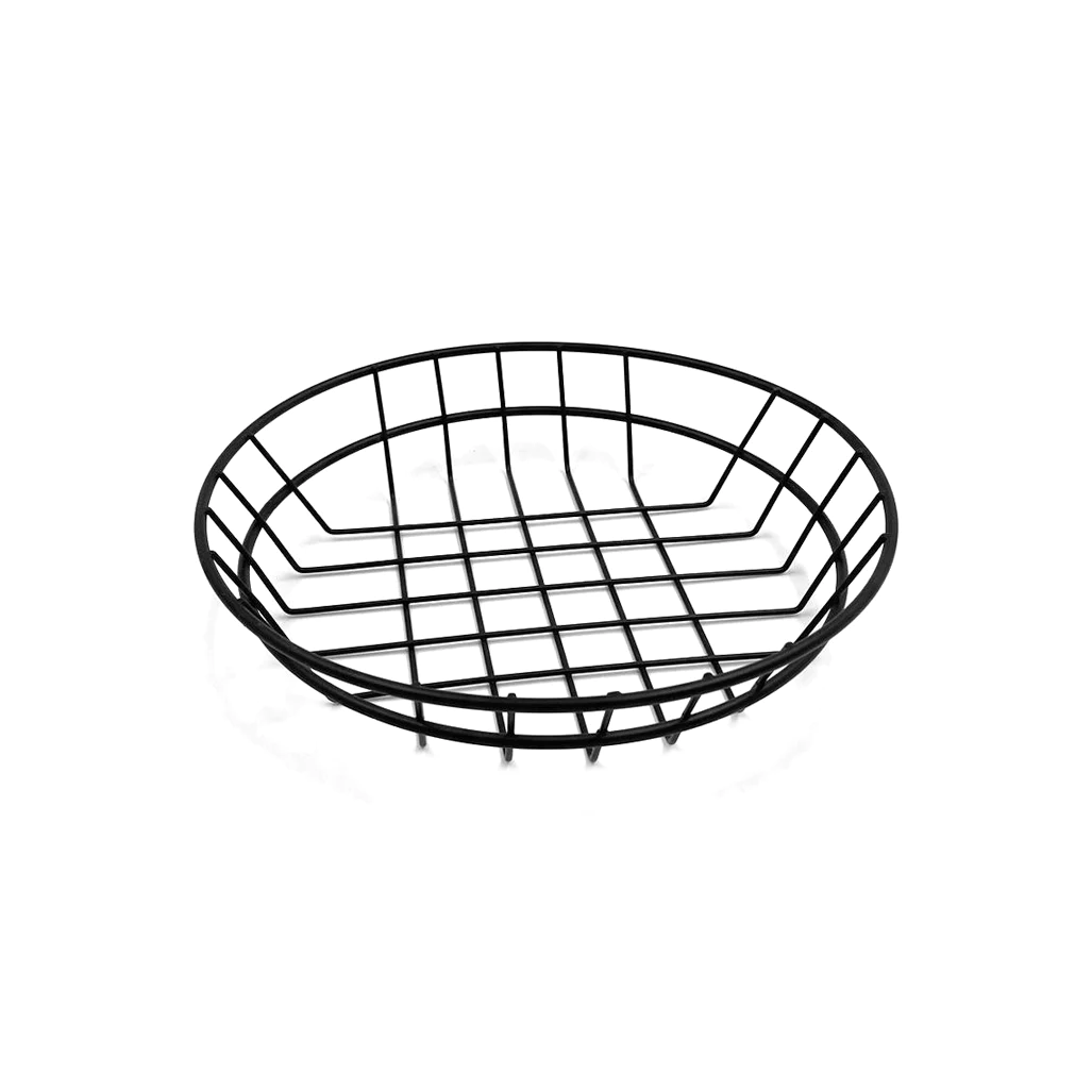 Black Round  Serving Basket 20 cm - lunazchef.shop