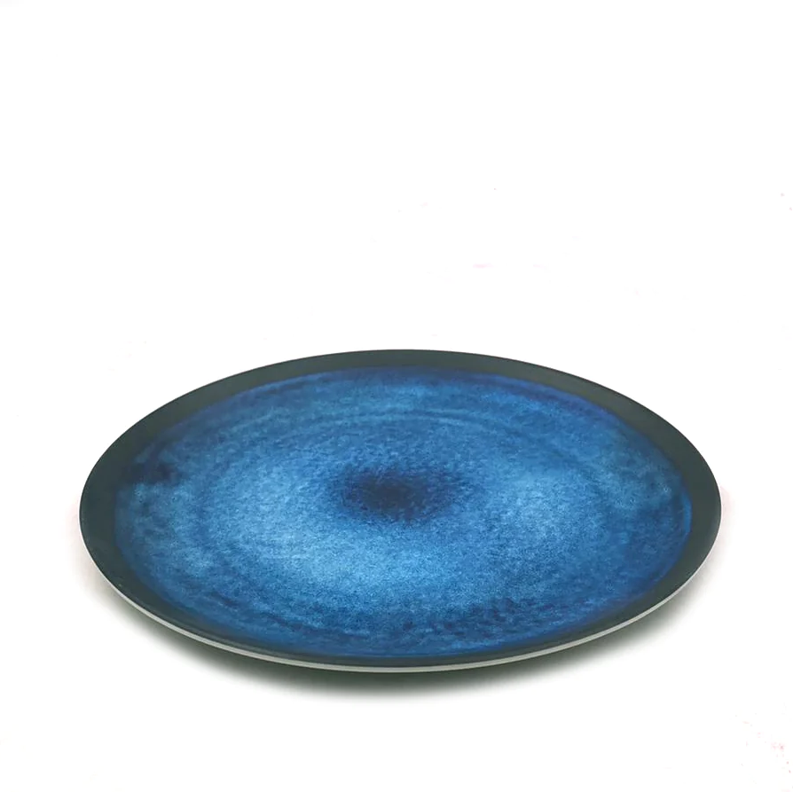 Bleu Marble Melamine Dessert Plates X6 - lunazchef.shop