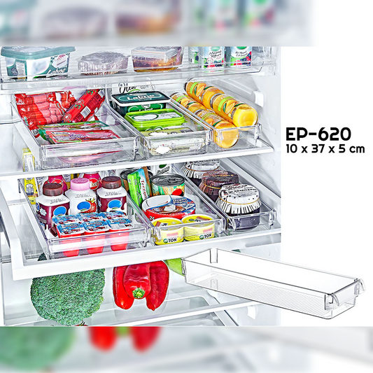 Clear Fridge Organizer 37 x 10 x 5 cm - lunazchef.shop