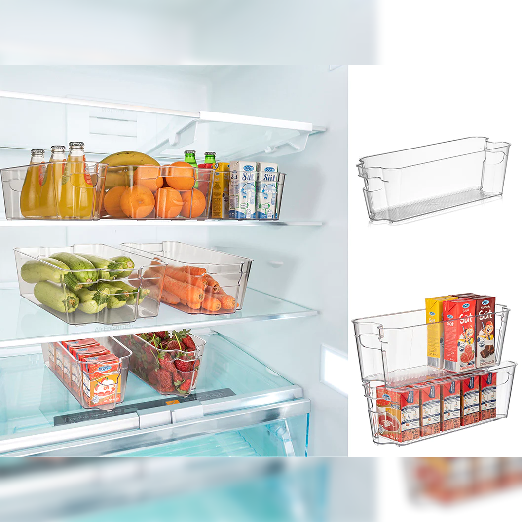 Clear Stackable Organizer Small 32x11x10 cm - lunazchef.shop