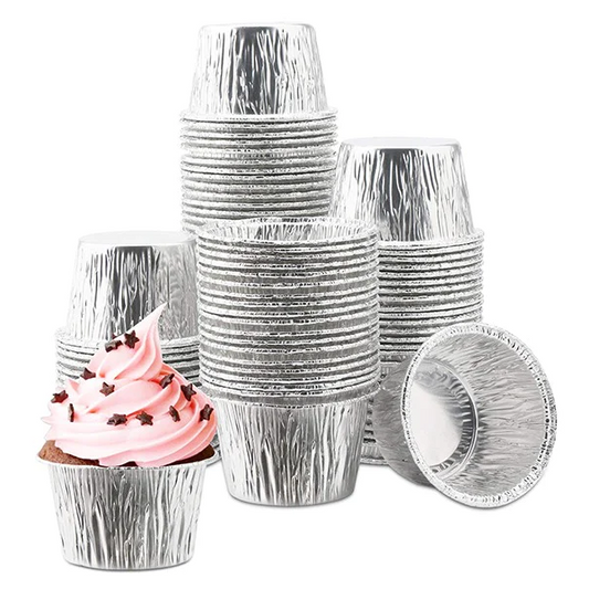 Cupcake baking Alum Foil 7 x 4.6 cm x12 - lunazchef.shop