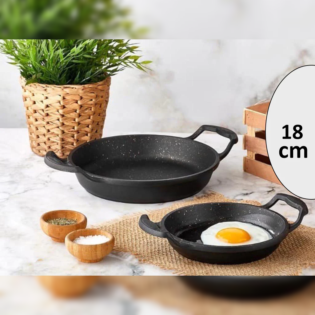 DOSTHOFF CAST ALUMINIUM GRANITE COATED EGG PAN 18 CM - lunazchef.shop