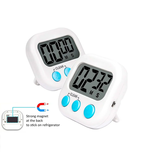 Digital Timer Kitchen Timer with Magnetic Back - lunazchef.shop