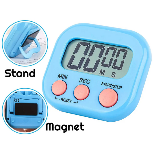 Digital Timer Kitchen Timer with Magnetic Back - lunazchef.shop