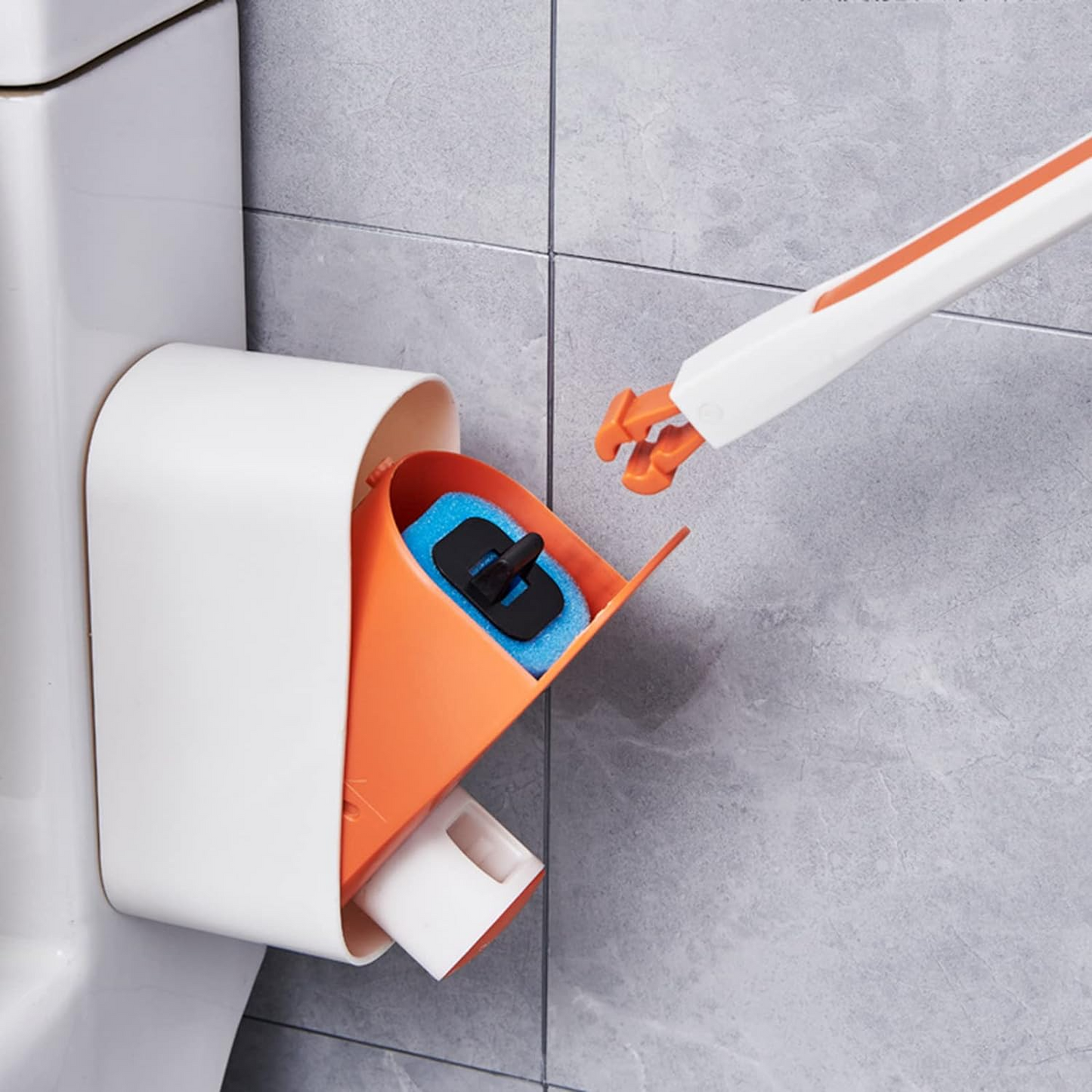 Disposable Long Handle Toilet Brush Holder