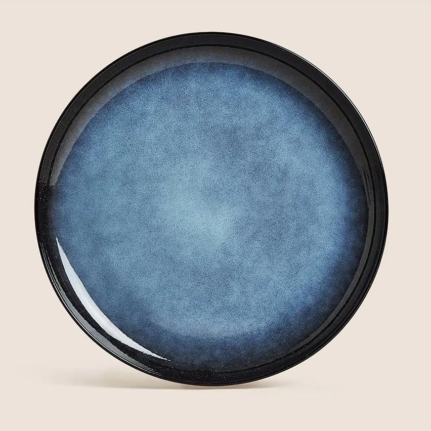 Dosthoff Blue Glazed Dinner Plate 27 cm - lunazchef.shop
