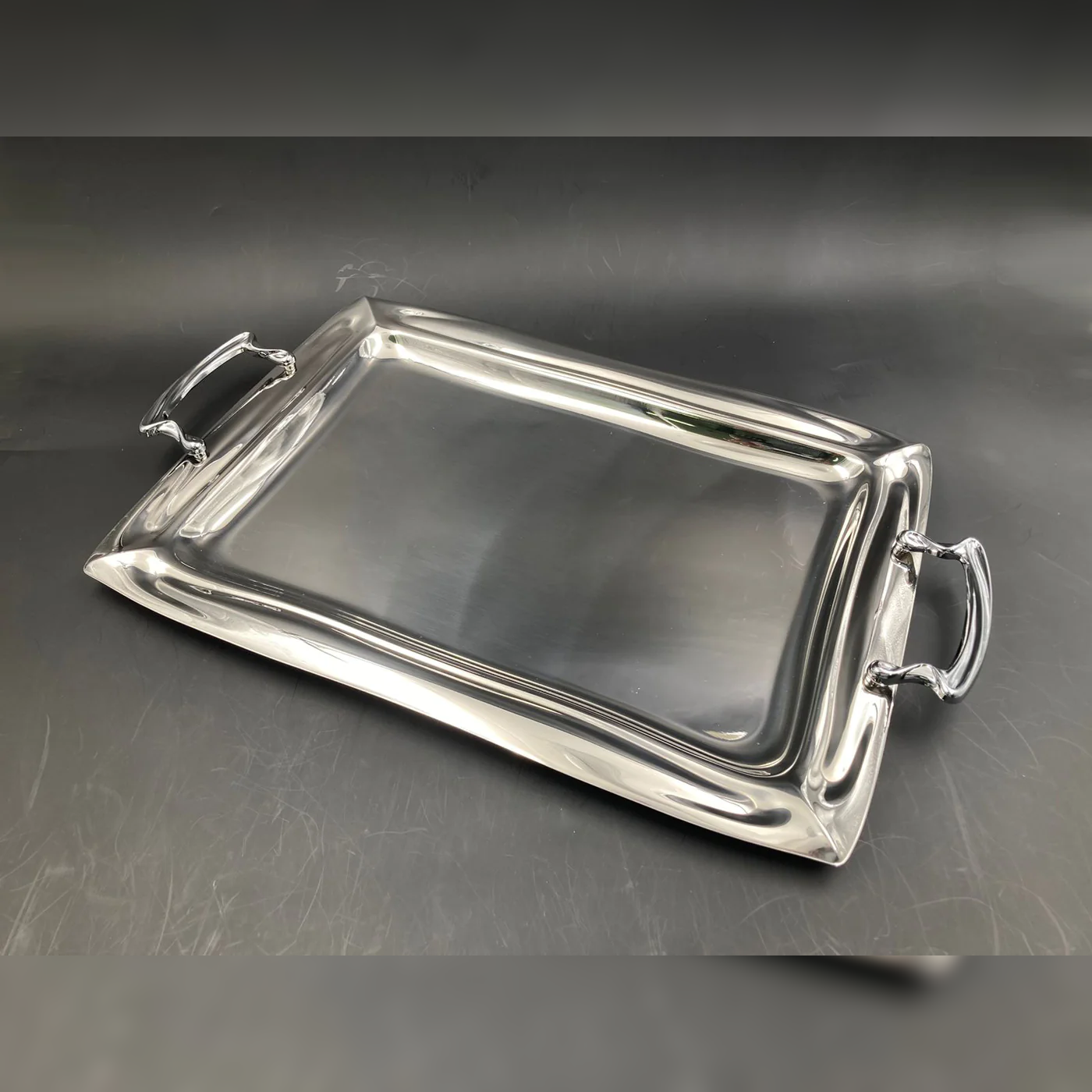 Dosthoff Elegance Serving Tray Premium SS 18/10 44cm - lunazchef.shop