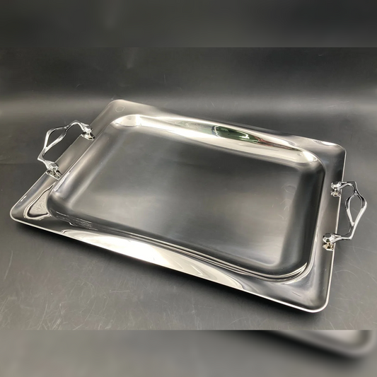 Dosthoff Elegance Serving Tray Premium SS 18/10 50.5 cm - lunazchef.shop