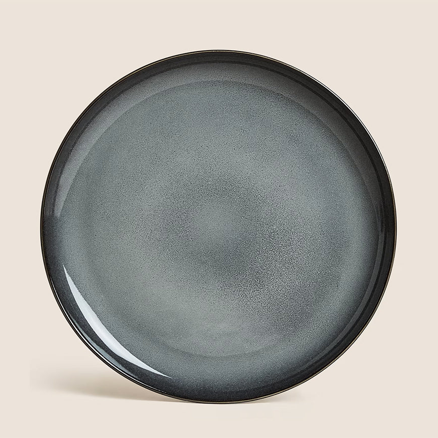 Dosthoff Gray Glazed Dinner Plate 27 cm - lunazchef.shop
