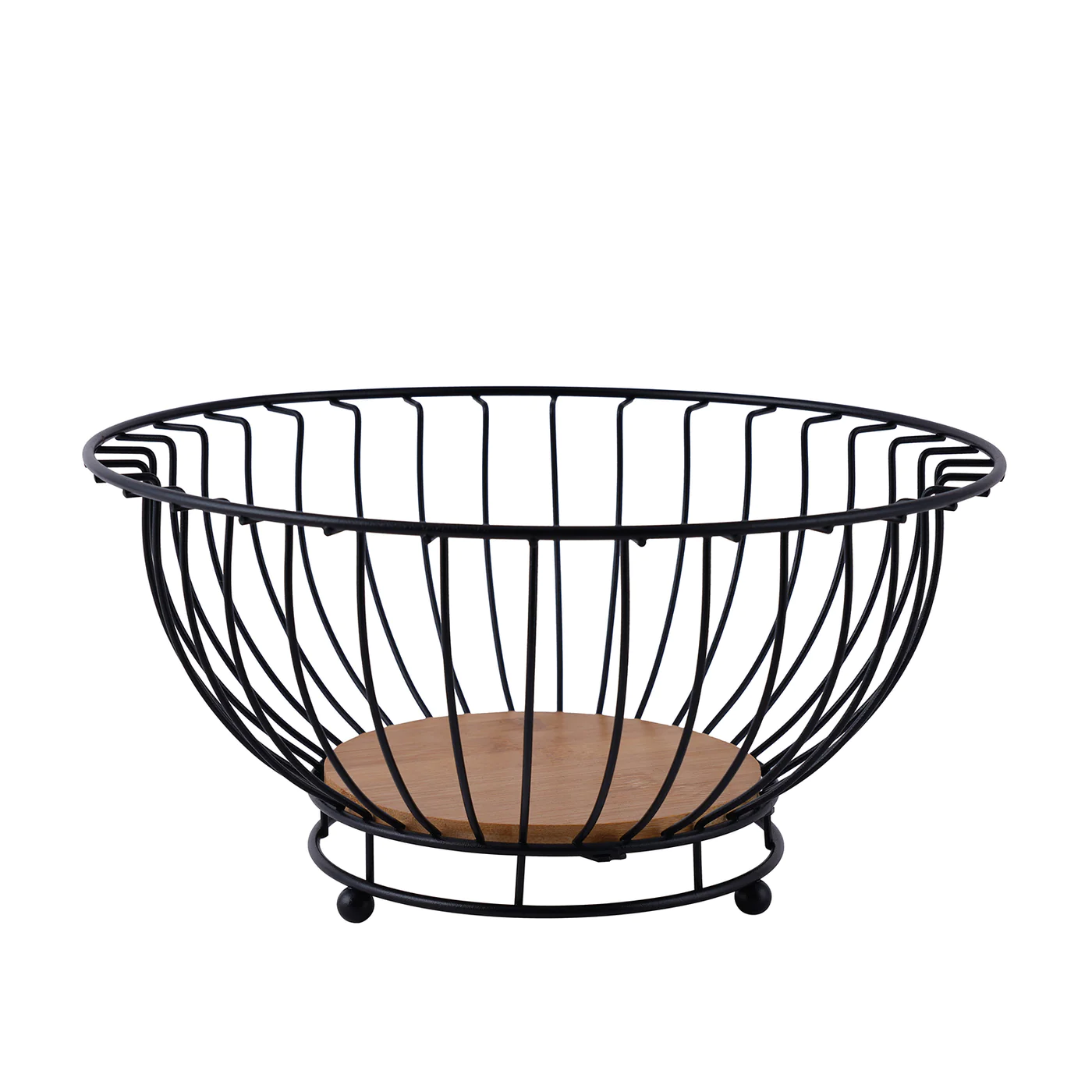 Dosthoff Iron Large Fruit Basket with Bamboo Base MB08 - lunazchef.shop