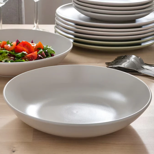 Dosthoff Light Beige Deep Plate 18.5 cm - lunazchef.shop