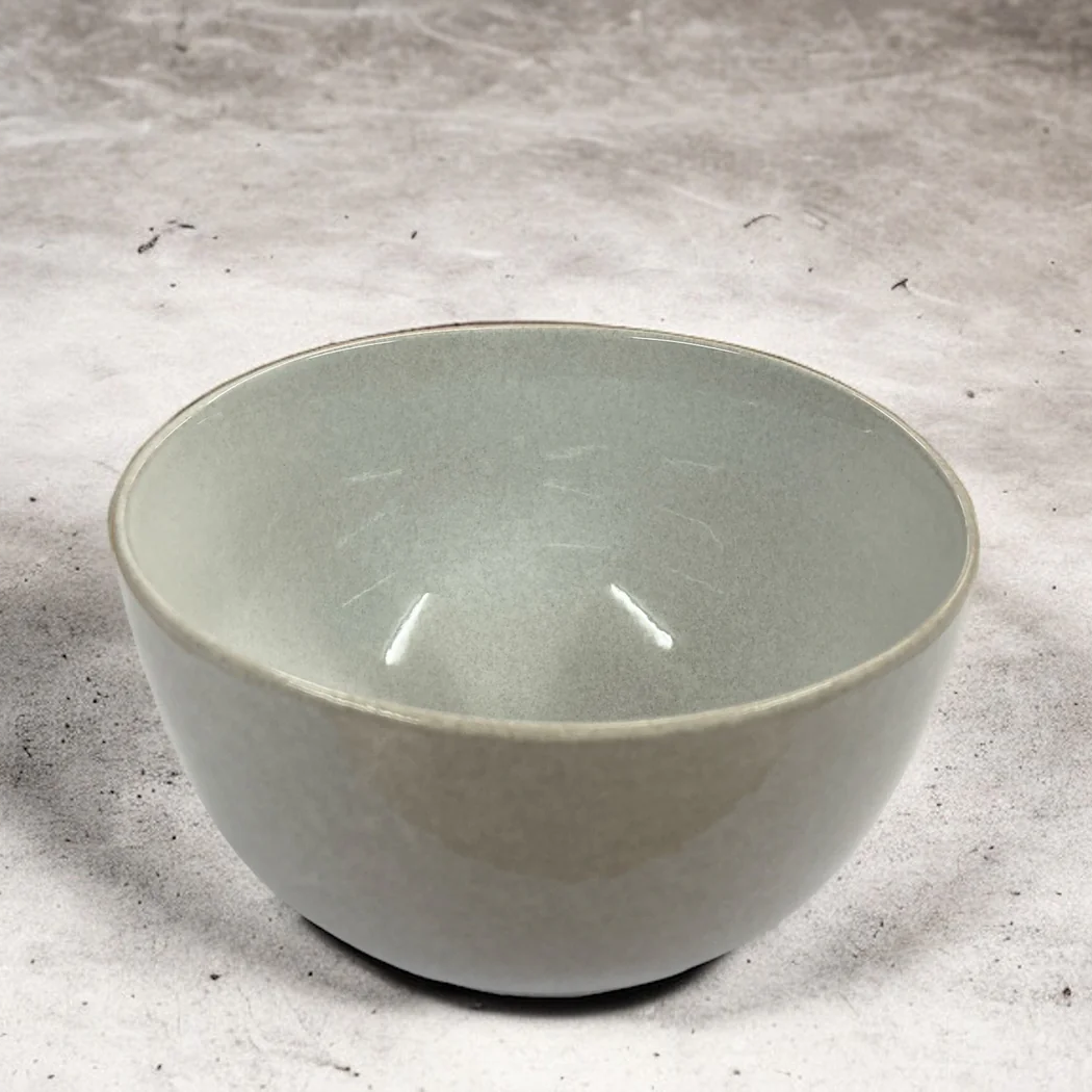 Dosthoff Light Gray Reactive Glaze Bowl 14 cm - lunazchef.shop