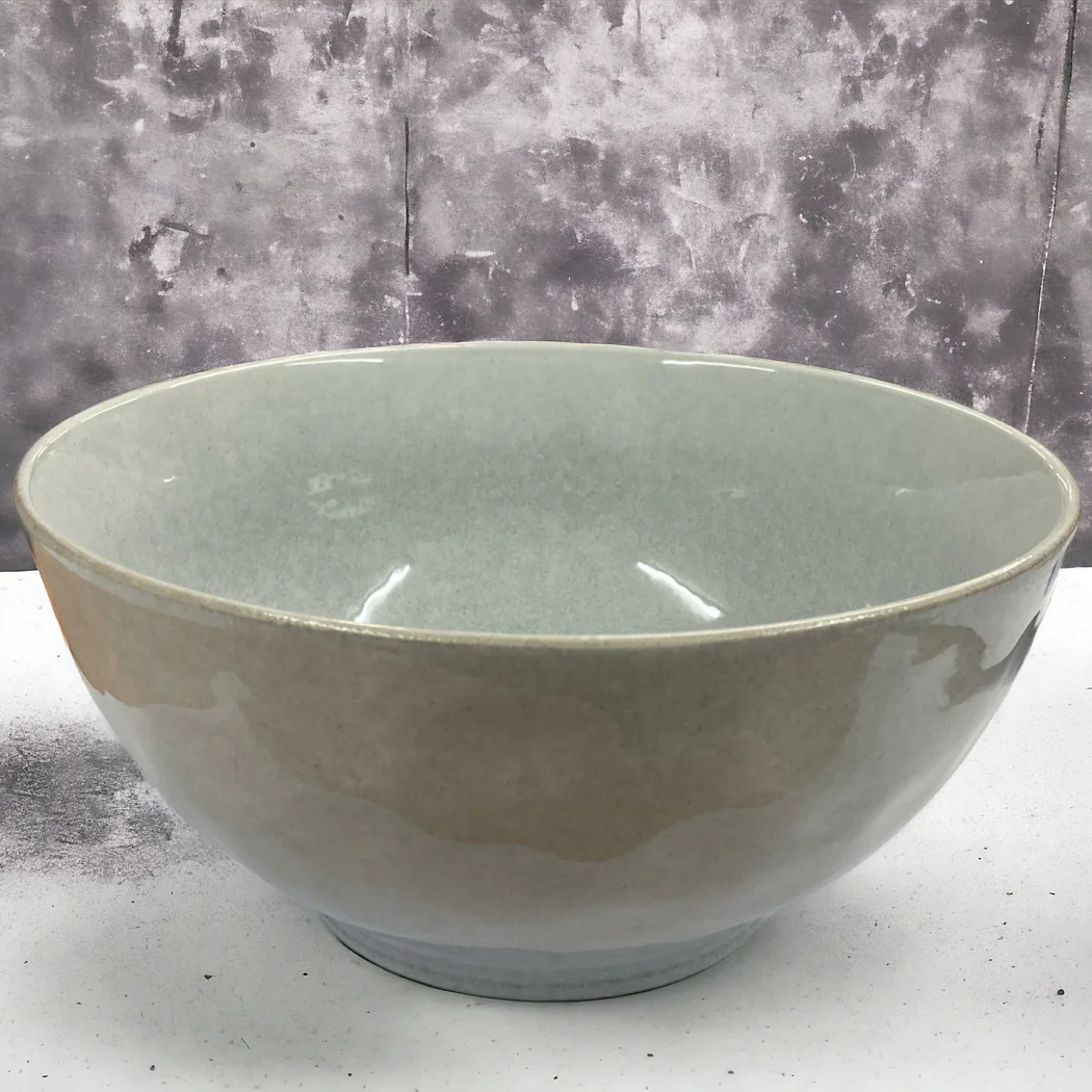 Dosthoff Light Gray Reactive Glaze Salad Bowl 18.5 cm - lunazchef.shop