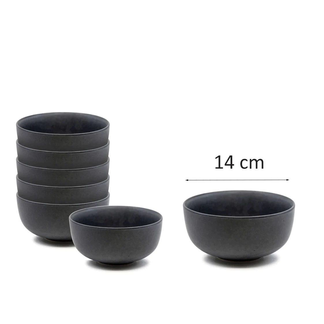 Dosthoff Matt Black Bowl 14 cm - lunazchef.shop