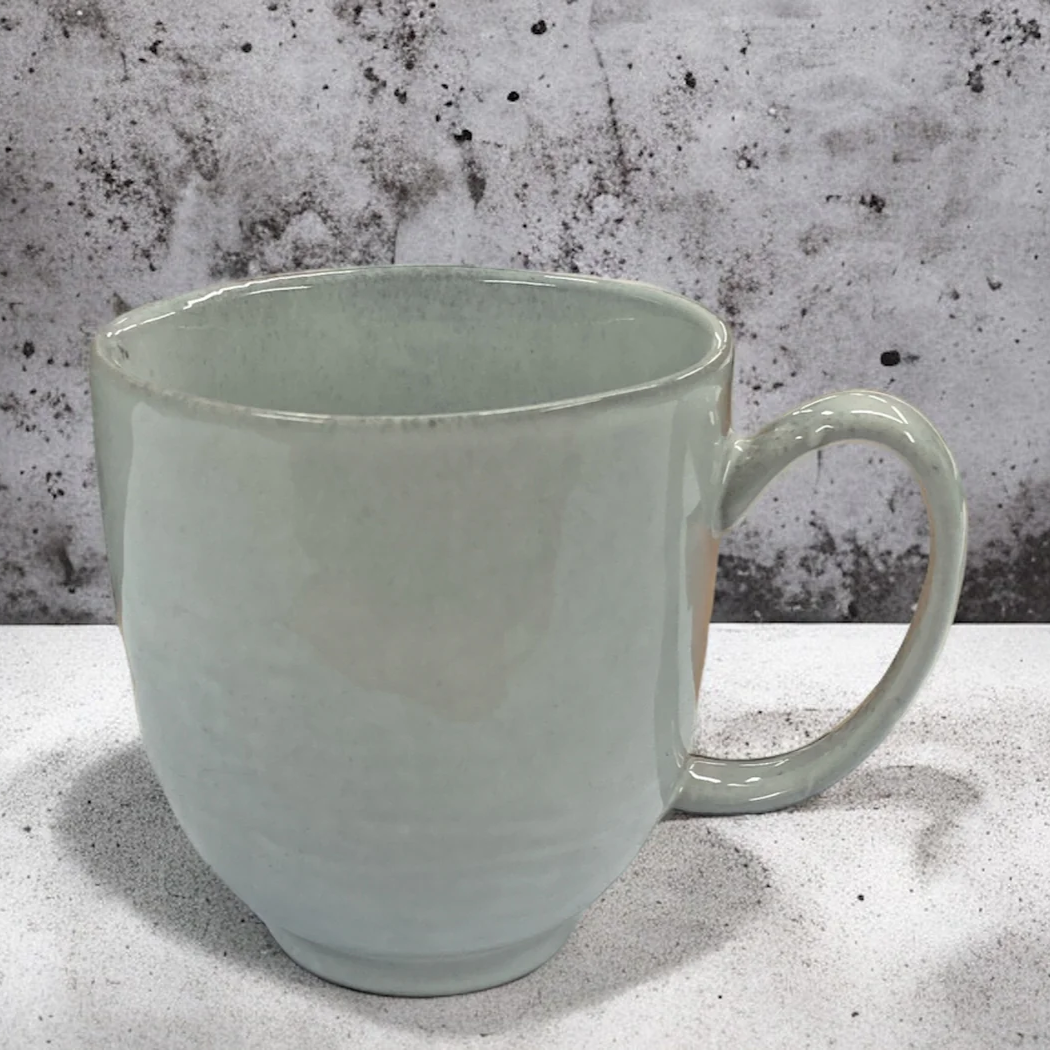 Dosthoff Reactive Glaze Gray Footed Mug 380 ml - lunazchef.shop