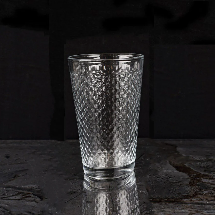 Dotted Glass Water Tumbler 285 ml X3 - lunazchef.shop