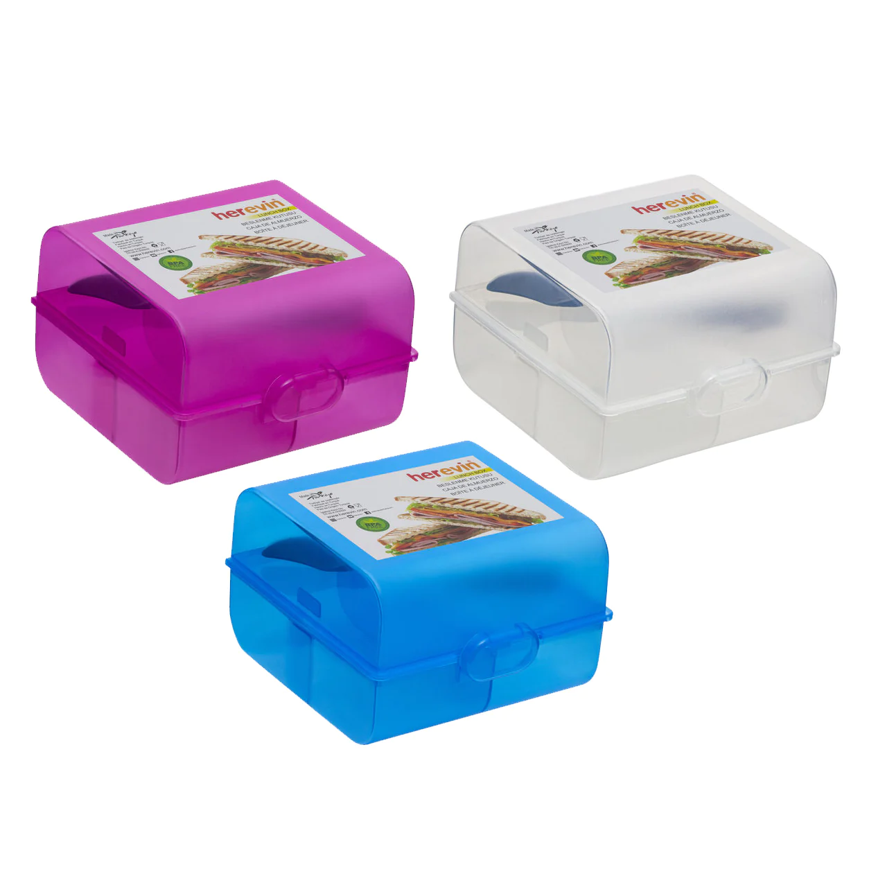 Double Transparent Lunch Box with Spoon - lunazchef.shop