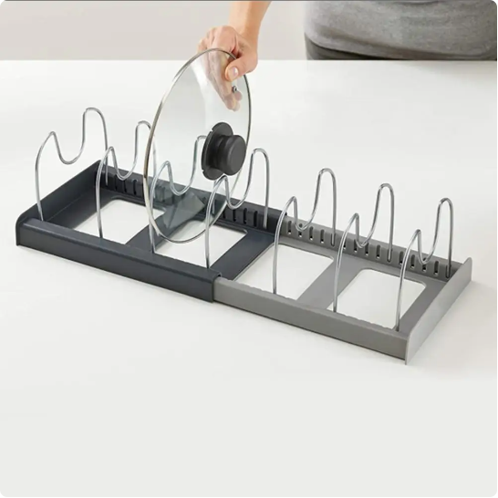 Expandable Cabinet & Shelf Organizer for Pans and Covers - lunazchef.shop