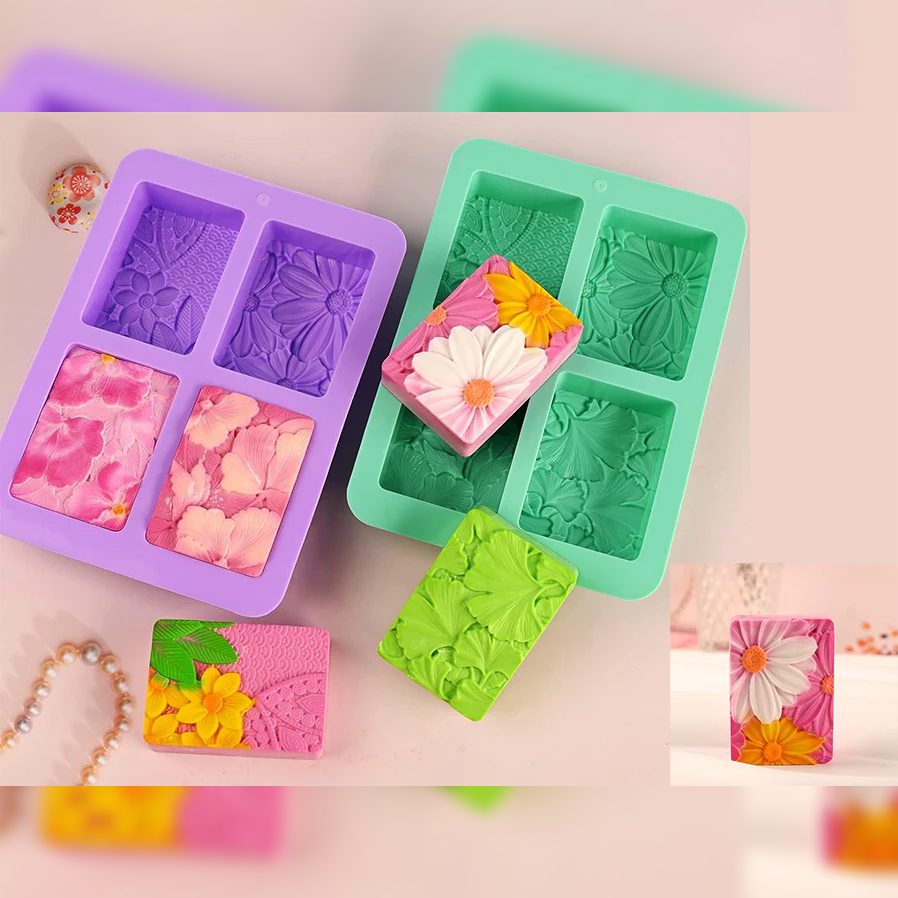 Flower Blossom Silicone Mold for Soap - Lunaz shop