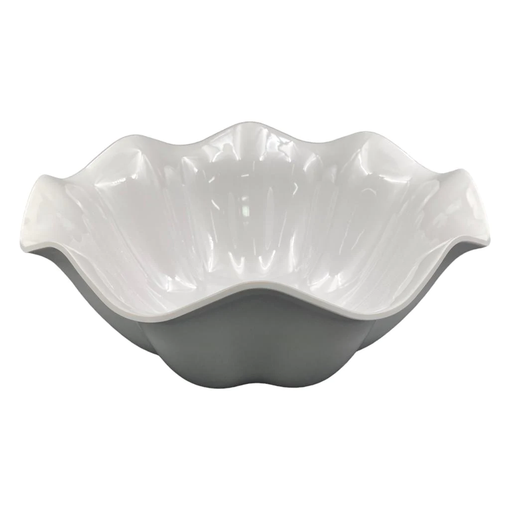 Flower Shape Deep Melamine Salad Bowl 37.4 cm - lunazchef.shop