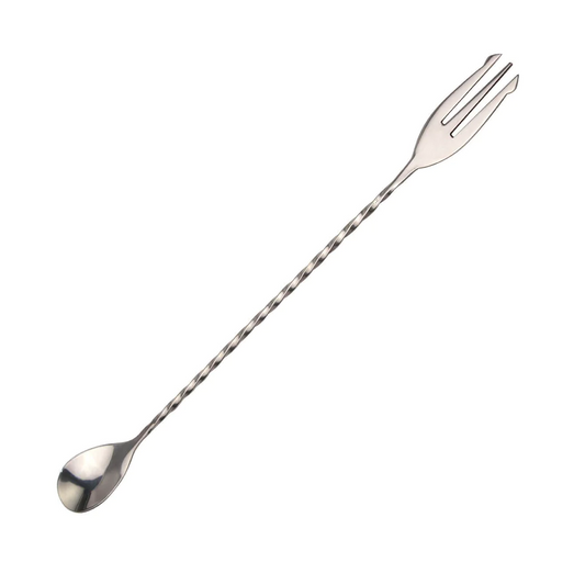 Fork Tipped Cocktail Mixing Long Spoon - lunazchef.shop