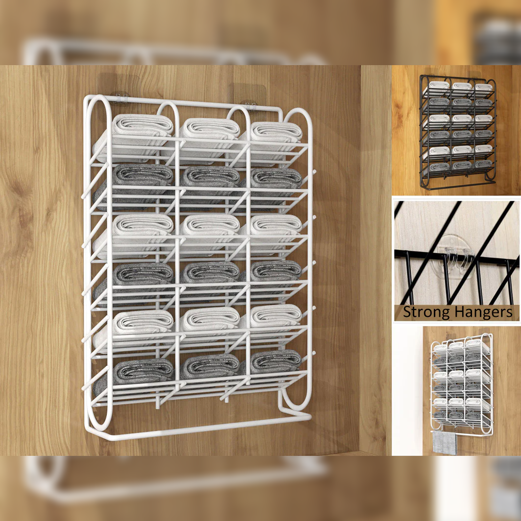 Free Hanging Wall Mounted Metal Organizer 18 compartment - lunazchef.shop