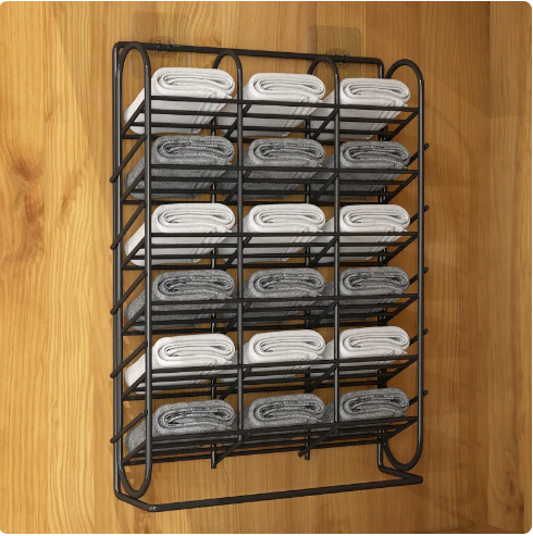 Free Hanging Wall Mounted Metal Organizer 18 compartment - lunazchef.shop