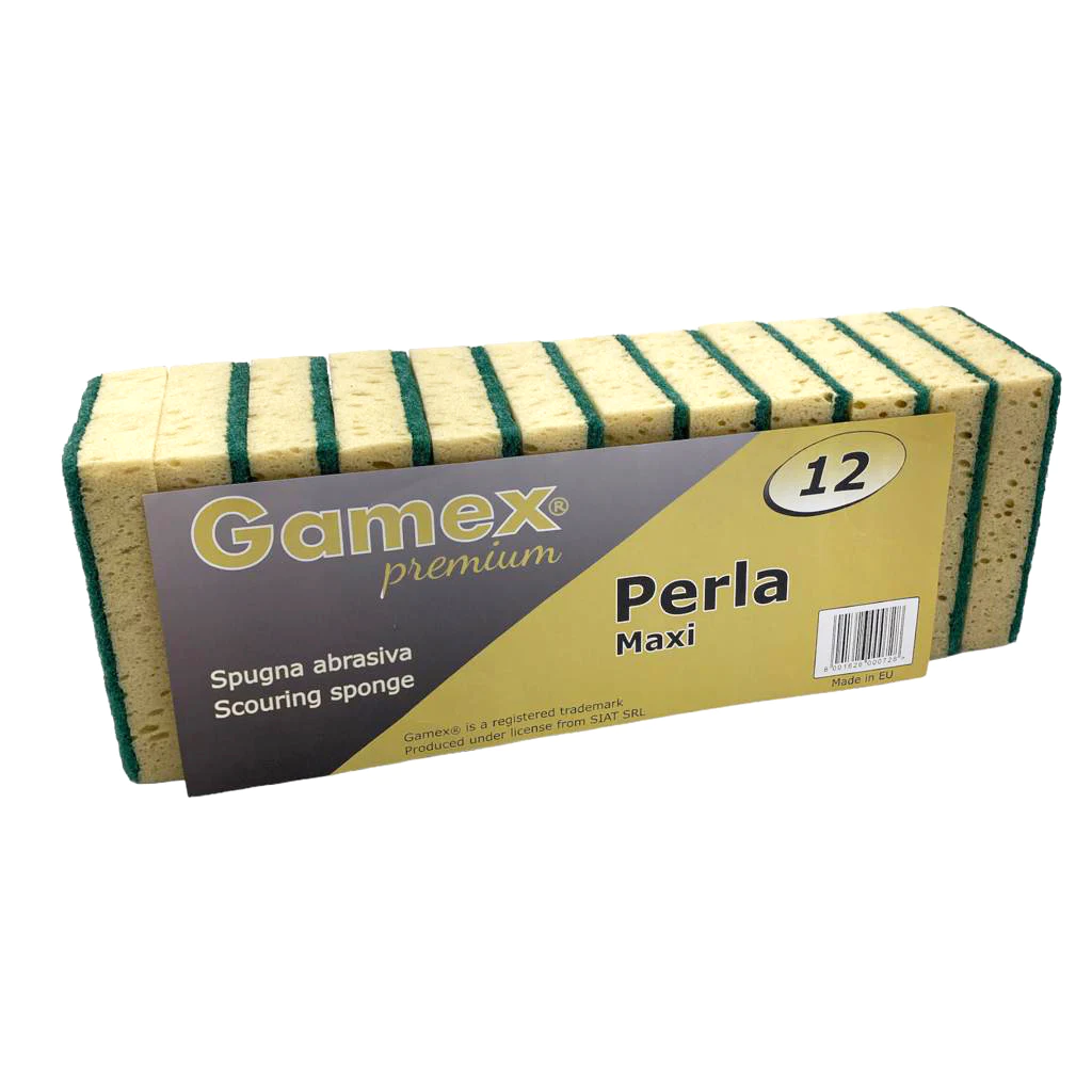 Gamex Premium Scouring Sponge Perla Maxi X12 - lunazchef.shop